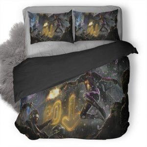 Scifi Cyberpunk Woman Warrior Qq Duvet Cover and Pillowcase Set Bedding Set