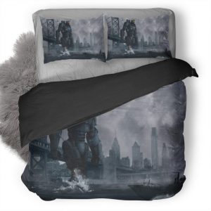 Scifi Futuristic Robot Fy Duvet Cover and Pillowcase Set Bedding Set