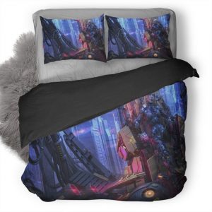 Scifi Robot Fantasy Girl Cyberpunk 07 Duvet Cover and Pillowcase Set Bedding Set