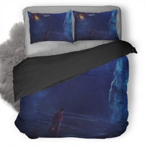 Scifi Warrior Fantasy Spaceship Td Duvet Cover and Pillowcase Set Bedding Set