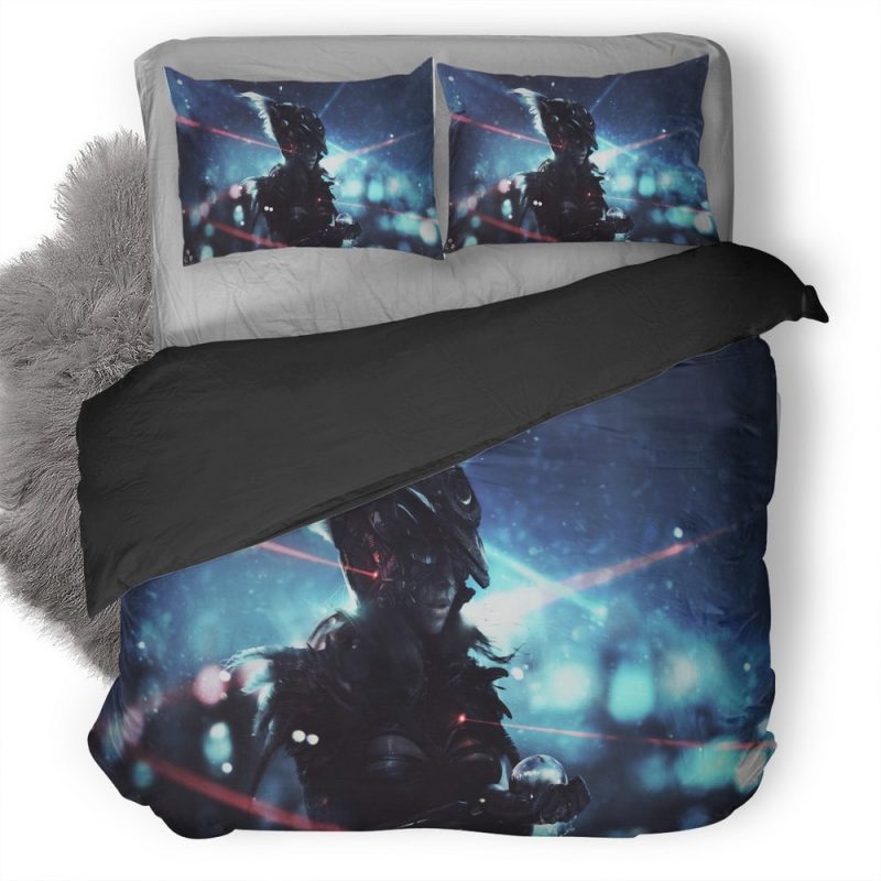 Scifi Warrior Girl Pk Duvet Cover and Pillowcase Set Bedding Set