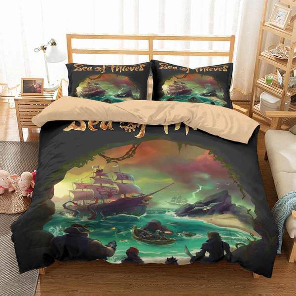 Sea Of Thieves 1 Duvet Cover and Pillowcase Set Bedding Set