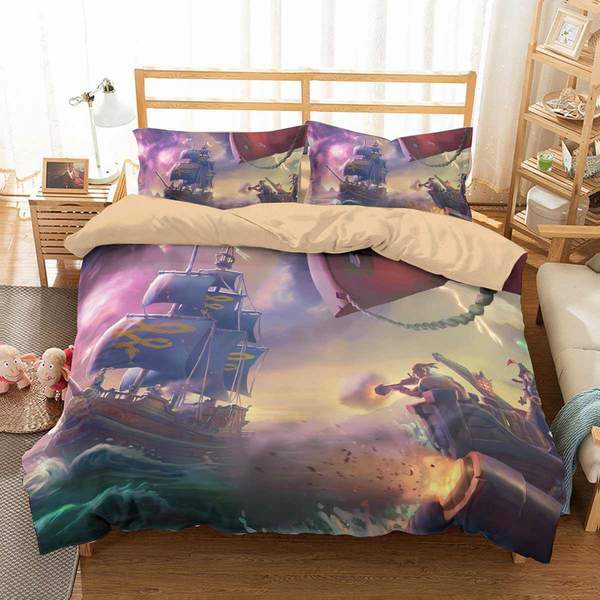 Sea Of Thieves Duvet Cover and Pillowcase Set Bedding Set 580