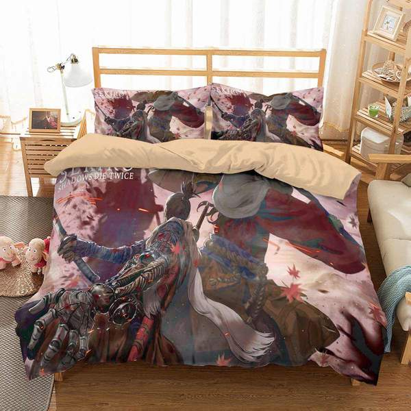 Sekiro Shadows Die Twice Duvet Cover and Pillowcase Set Bedding Set 785