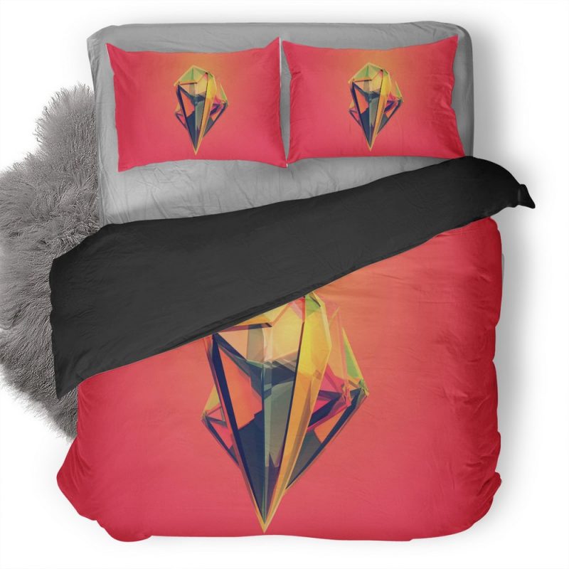 Shapes Facelts Geometry Jl Duvet Cover and Pillowcase Set Bedding Set