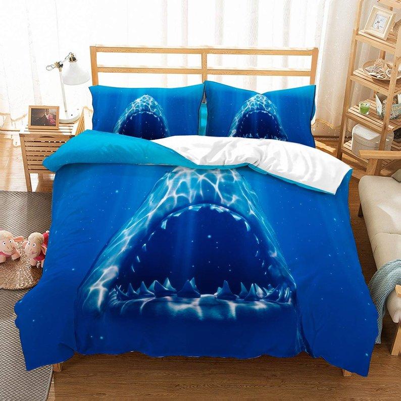 Shark 3 Duvet Cover and Pillowcase Set Bedding Set