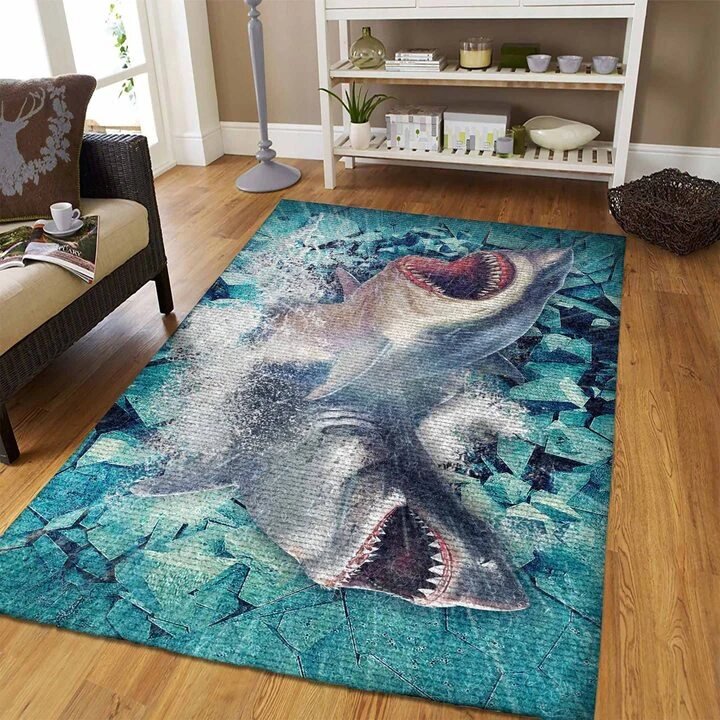 Shark 3D Carpet Living Room Rugs