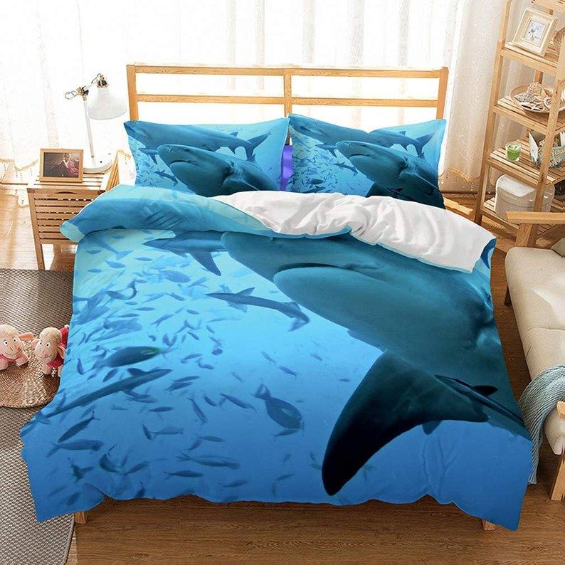 Shark 5 Duvet Cover and Pillowcase Set Bedding Set