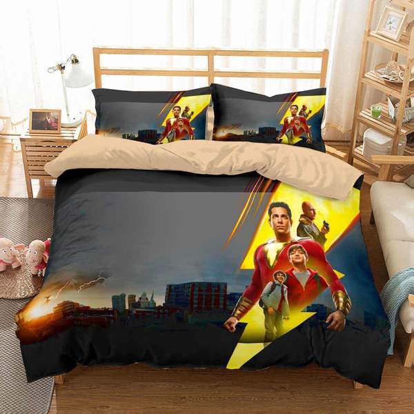 Shazam 2 Duvet Cover and Pillowcase Set Bedding Set