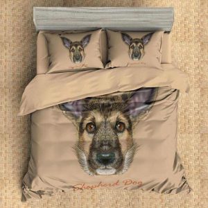 Shepherd Dog Duvet Cover and Pillowcase Set Bedding Set