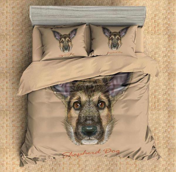 Shepherd Dog Duvet Cover and Pillowcase Set Bedding Set