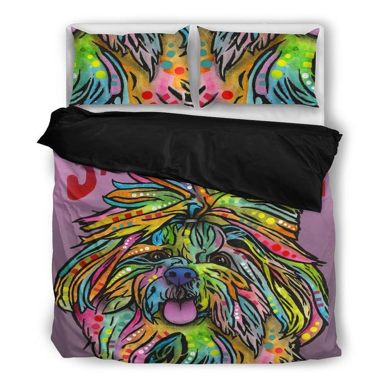 Shih Tzu 3 Duvet Cover and Pillowcase Set Bedding Set