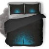 Silhouette Man Standing Art 50 Duvet Cover and Pillowcase Set Bedding Set