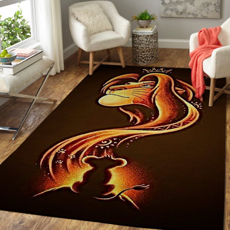 Simba The Lion King Movie Living Room Rug Carpet