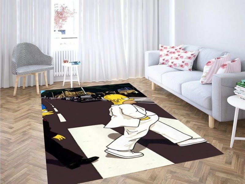 Simpson walk wallpaper carpet living room rugs