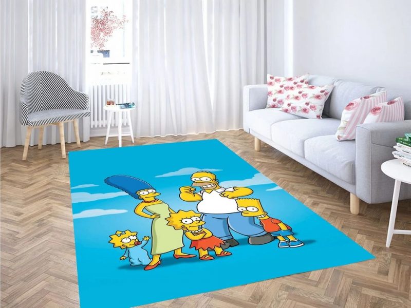 Simpsons family carpet living room rugs