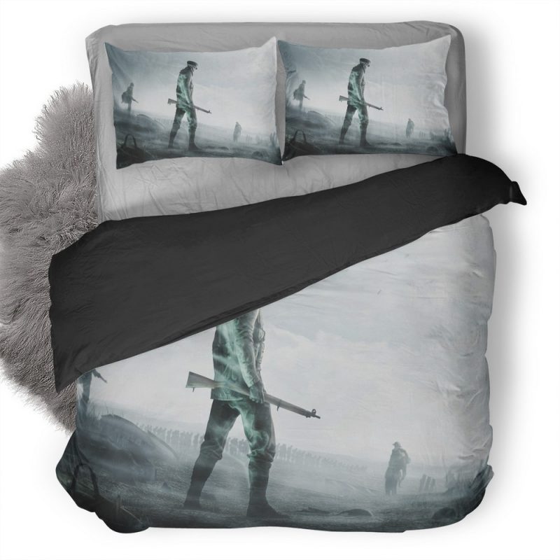 Skelton Army F0 Duvet Cover and Pillowcase Set Bedding Set