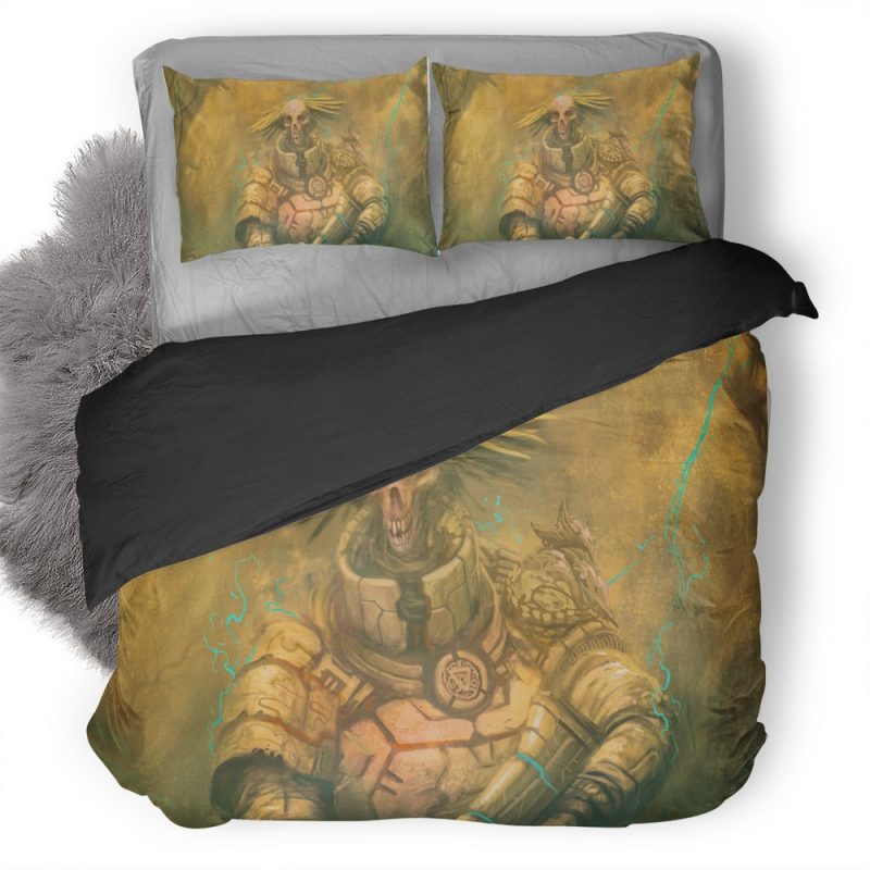 Skelton Soldier Art Tv Duvet Cover and Pillowcase Set Bedding Set