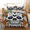 Skull Color Duvet Cover and Pillowcase Set Bedding Set