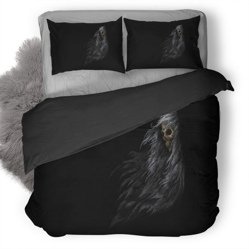 Skull Dark Fantasy Wr Duvet Cover and Pillowcase Set Bedding Set