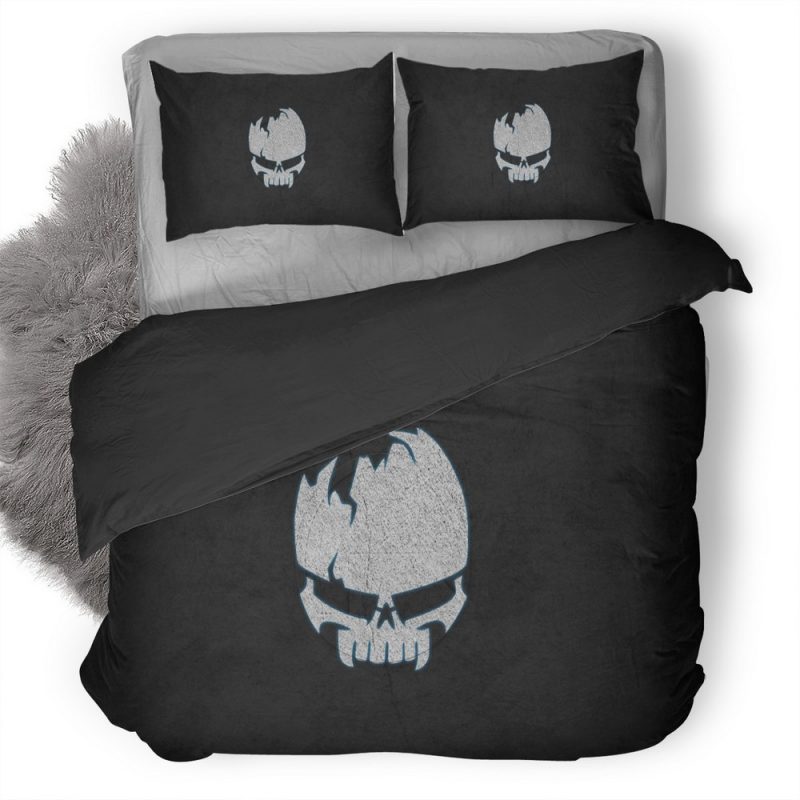 Skull Dark Gaming Image Duvet Cover and Pillowcase Set Bedding Set