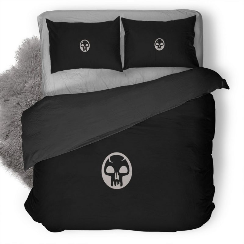 Skull Minimalism Qhd Duvet Cover and Pillowcase Set Bedding Set