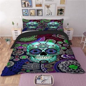 Skull Usa Cool 4 Duvet Cover and Pillowcase Set Bedding Set