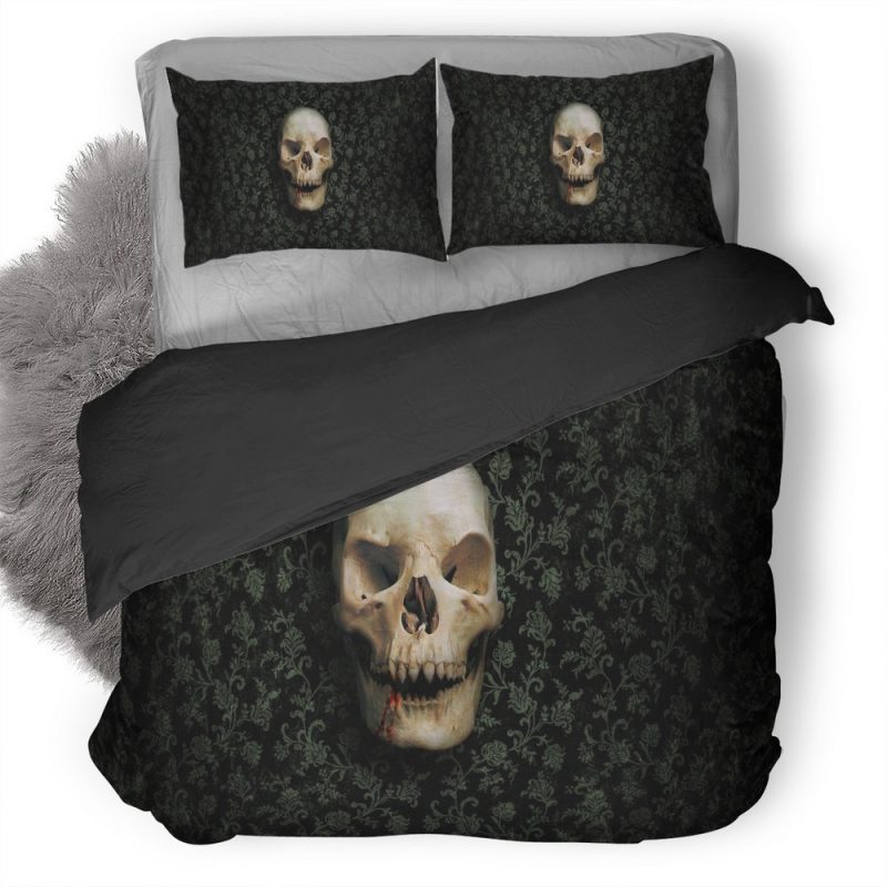 Skull Vampire Qhd Duvet Cover and Pillowcase Set Bedding Set