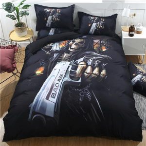 Skull s With Sheet Included Duvet Cover and Pillowcase Set Bedding Set