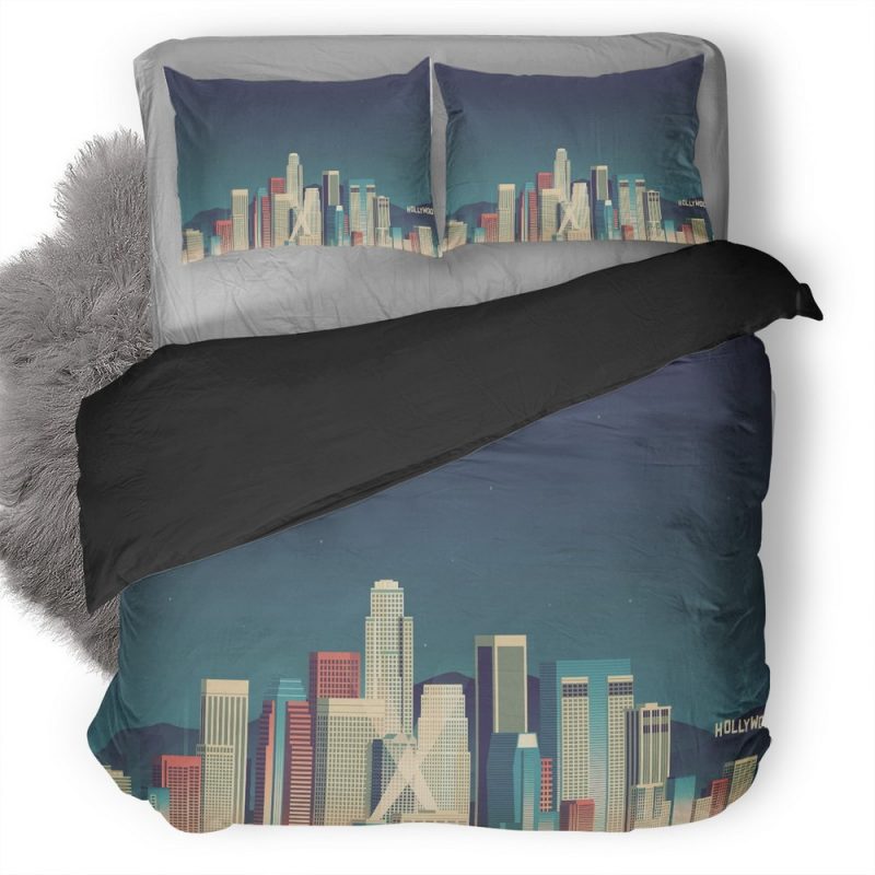 Skycrapper Minimalism Duvet Cover and Pillowcase Set Bedding Set