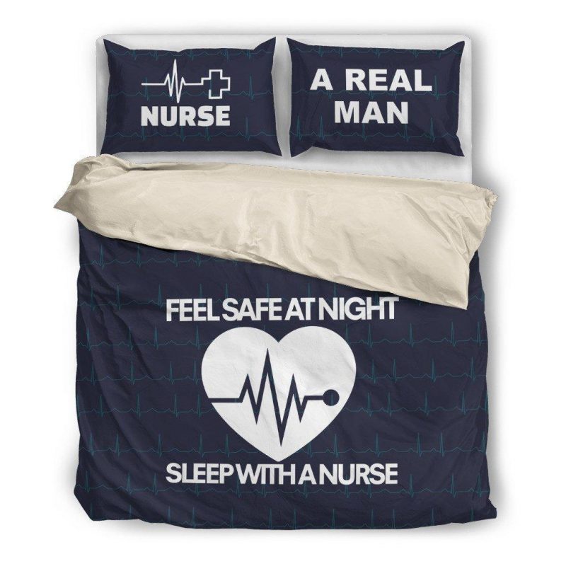 Sleep With A Nurse Duvet Cover and Pillowcase Set Bedding Set