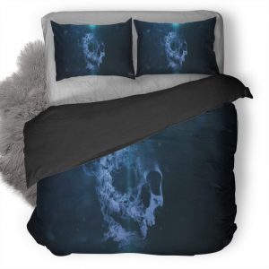 Smoke Skull Vk Duvet Cover and Pillowcase Set Bedding Set