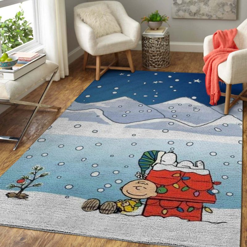 Snoopy Christmas Living Room Rugs Carpet 11