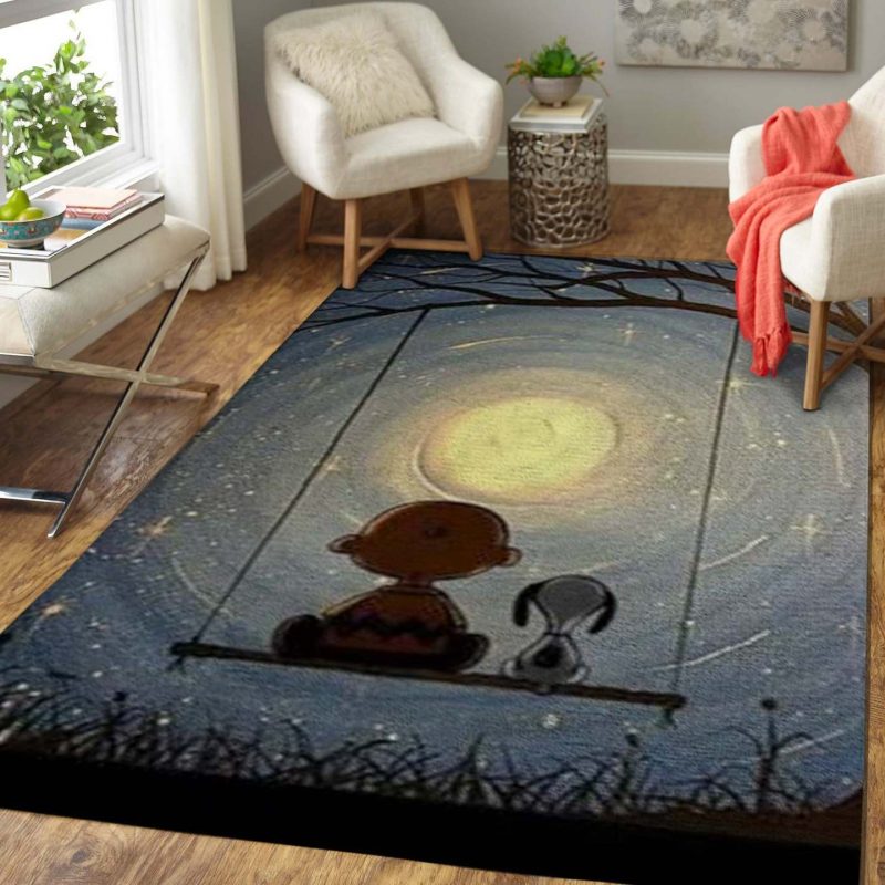 Snoopy Christmas Living Room Rugs Carpet 2