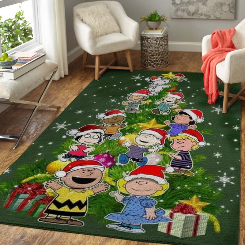 Snoopy Christmas Living Room Rugs Carpet 7