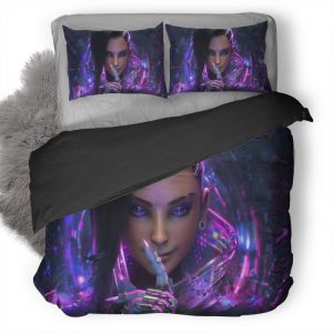 Sombra Overwatch Artwork Duvet Cover and Pillowcase Set Bedding Set