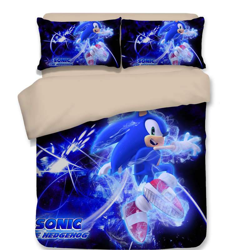 Sonic the Hedgehog Duver 4 Duvet Cover and Pillowcase Set Bedding Set