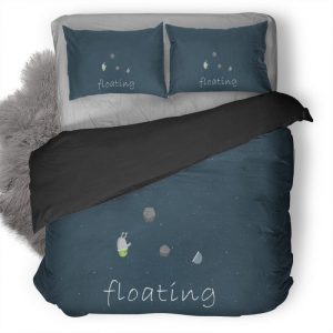 Space Funny Minimalism Pic Duvet Cover and Pillowcase Set Bedding Set