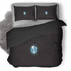 Space Minimalism Duvet Cover and Pillowcase Set Bedding Set