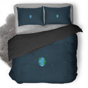 Space Minimalism Hd Duvet Cover and Pillowcase Set Bedding Set