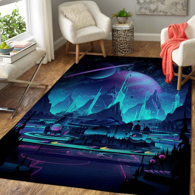 Space Park Game Living Room Rug Carpet