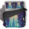 Space Park Lunar Woods V0 Duvet Cover and Pillowcase Set Bedding Set