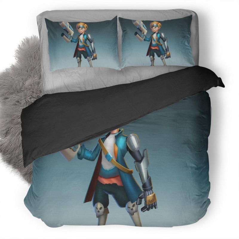 Space Pirate Boy Art 9E Duvet Cover and Pillowcase Set Bedding Set