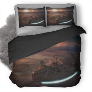 Space Scifi Star Wars Episode Fan Art 3 Dimensional Ei Duvet Cover and Pillowcase Set Bedding Set