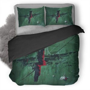 Space Ship Scifi Digital Art Wall 29 Duvet Cover and Pillowcase Set Bedding Set