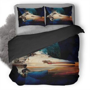 Spaceship Change In Direction Pt Duvet Cover and Pillowcase Set Bedding Set