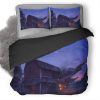 Spaceship Wrecked House Nc Duvet Cover and Pillowcase Set Bedding Set
