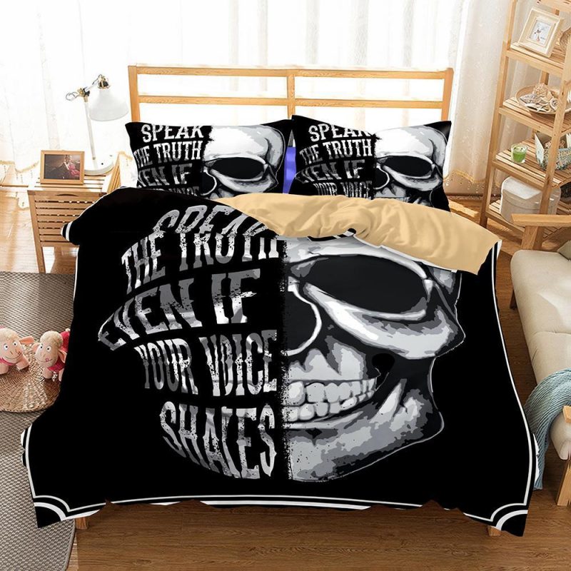 Speak The Truth Duvet Cover and Pillowcase Set Bedding Set