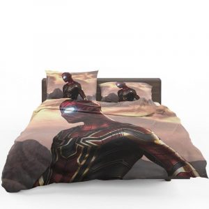 Spider Man Iron Spider Marvel Avengers Infinity War Duvet Cover and Pillowcase Set Bedding Set