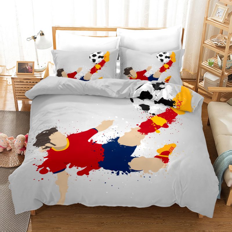 Sports King Football 7 Duvet Cover and Pillowcase Set Bedding Set